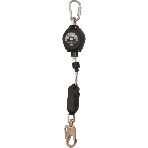 SRL-73302-10LE Cordage de s&eacute;curit&eacute; autor&eacute;tractable, 10', Acier galvanis&eacute;, Pivotant Les Fournitures Industrielles Méga