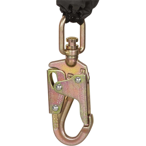 SRL-73302-10LE Cordage de s&eacute;curit&eacute; autor&eacute;tractable, 10', Acier galvanis&eacute;, Pivotant Les Fournitures Industrielles Méga