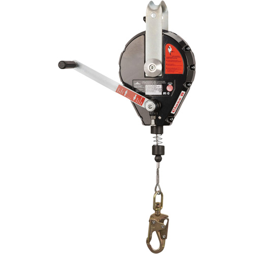 SRL-73303-60 Cable Self-Retracting Lifeline with Recovery, 60', Galvanized Steel, Swivel Les Fournitures Industrielles Méga