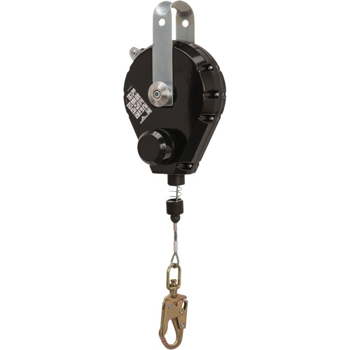 SRL-73303-60 Cable Self-Retracting Lifeline with Recovery, 60', Galvanized Steel, Swivel Les Fournitures Industrielles Méga