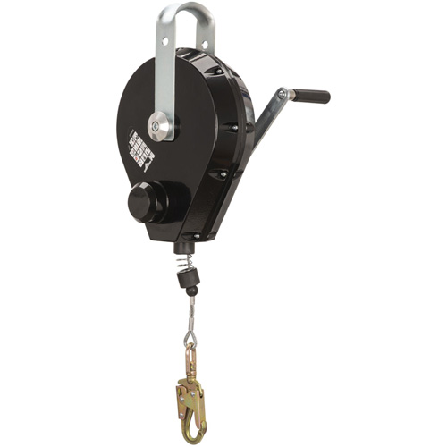 SRL-73303-96 Cable Self-Retracting Lifeline with Recovery, 96', Galvanized Steel, Swivel Les Fournitures Industrielles Méga