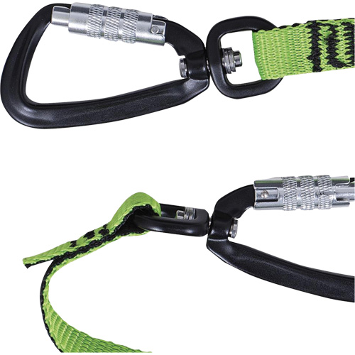 TT-9903 Slim Line Tool Lanyard, Bungee, Dual Carabiner Les Fournitures Industrielles Méga