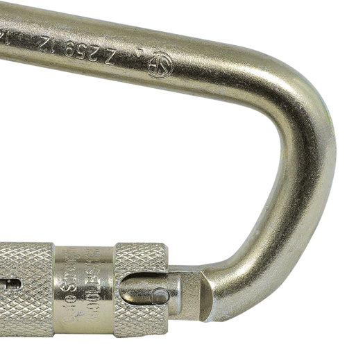 CP-03015-1 Zinc Plated Carabiner with 1" Gate Opening, Steel Les Fournitures Industrielles Méga