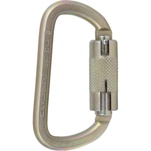 CP-03015-2 Zinc Plated Carabiner with 3/4" Gate Opening, Steel Les Fournitures Industrielles Méga