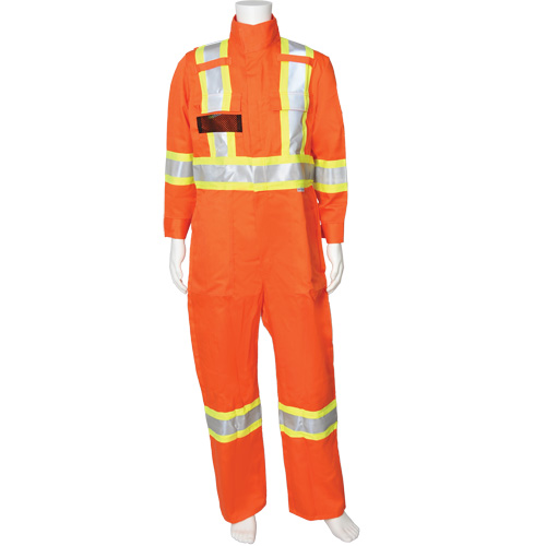 Firewall FR&reg; High-Visibility FR Coveralls, Size Small, High Visibility Orange, 9.2 cal/cm² Les Fournitures Industrielles Méga