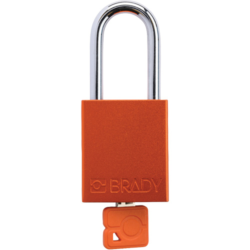 Velocity Plus Safety Lockout Padlock, Orange, Keyed Alike, Aluminum, 1-1/2" Width Les Fournitures Industrielles Méga