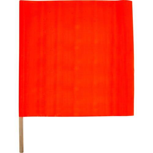 Drapeau de s&eacute;curit&eacute; routi&egrave;re, Mailles, Avec manche Les Fournitures Industrielles Méga