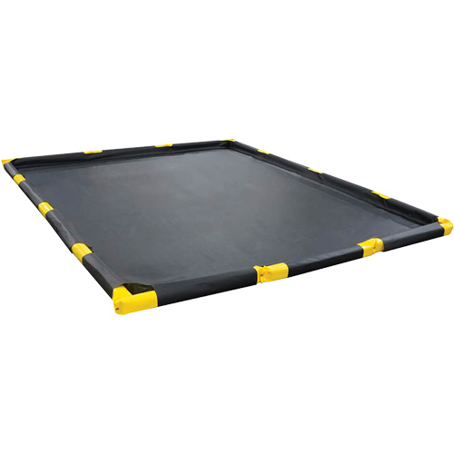Stinger Spillpal Berm, 598 US gal. Capacity, 20' W x 12' L x 4" H, Foam Wall Les Fournitures Industrielles Méga