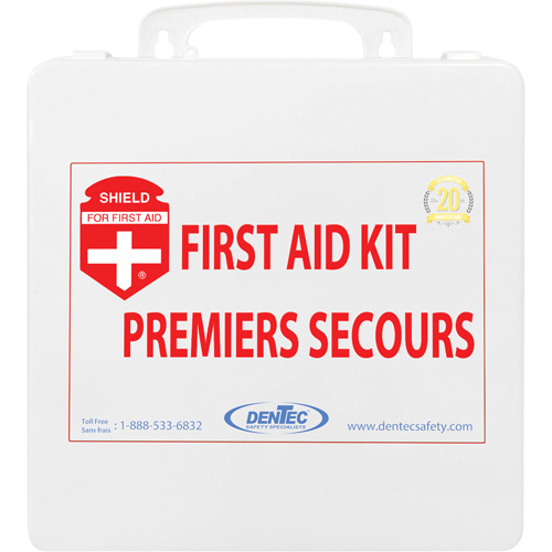 Shield First Aid Kit, Meets/Exceeds CSA Z1220-24 Type 2 Low-Risk Environment, Medium (26-50 Workers) Les Fournitures Industrielles Méga