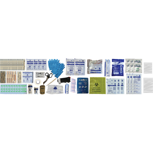 Trousse de premiers soins Shield, R&eacute;pond ou surpasse la norme CSA Z1220-24 type 3 environnements &agrave; haut risque, Petit (2-25 travailleurs) Les Fournitures Industrielles Méga