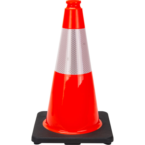 Premium Traffic Cone, 18", Orange, 6" Reflective Collar(s) Les Fournitures Industrielles Méga