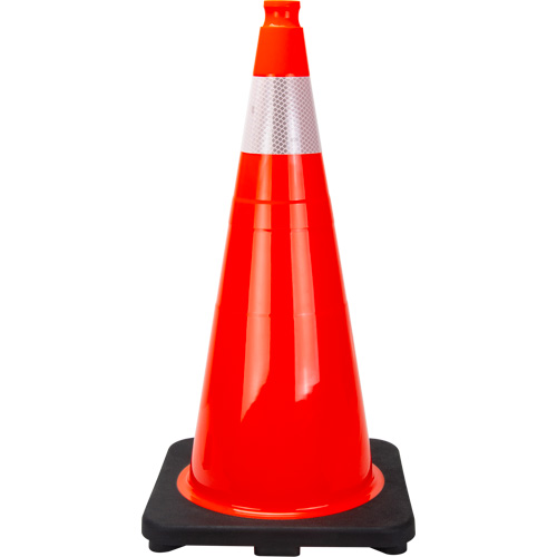 Premium Traffic Cone, 28", Orange, 4" Reflective Collar(s) Les Fournitures Industrielles Méga