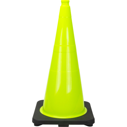 C&ocirc;ne de signalisation de premi&egrave;re qualit&eacute;, 28", Vert lime Les Fournitures Industrielles Méga