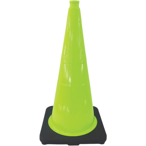 C&ocirc;ne de signalisation de premi&egrave;re qualit&eacute;, 18", Vert lime Les Fournitures Industrielles Méga