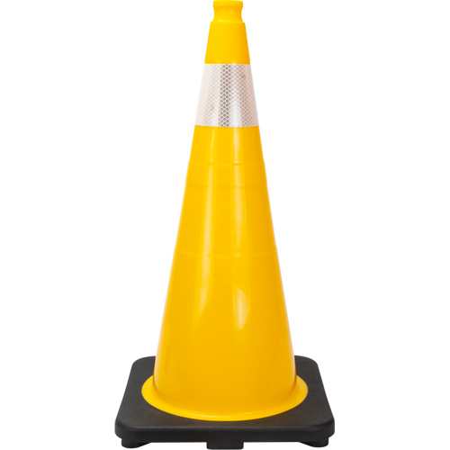 Premium Traffic Cone, 28", Yellow, 4" Reflective Collar(s) Les Fournitures Industrielles Méga