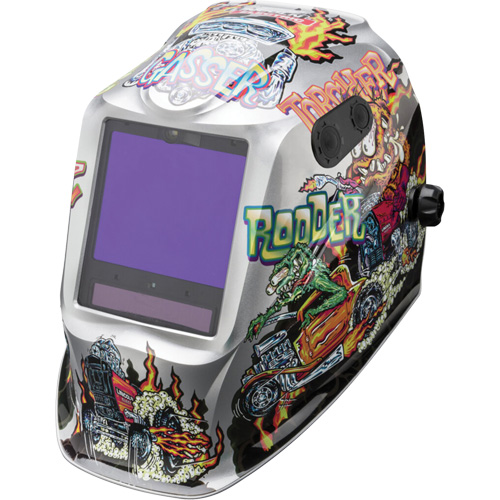 VIKING 3350 ADV Hot Rodders Helmet, 3.74" L x 3.15" W View Area, 5 - 13 Shade Range Les Fournitures Industrielles Méga