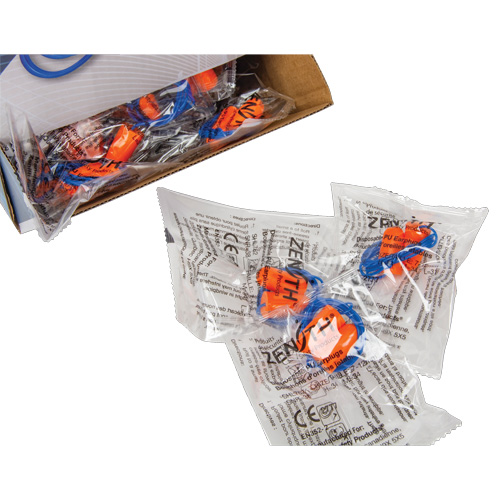Foam Earplugs, Pair - Polybag, Corded Les Fournitures Industrielles Méga