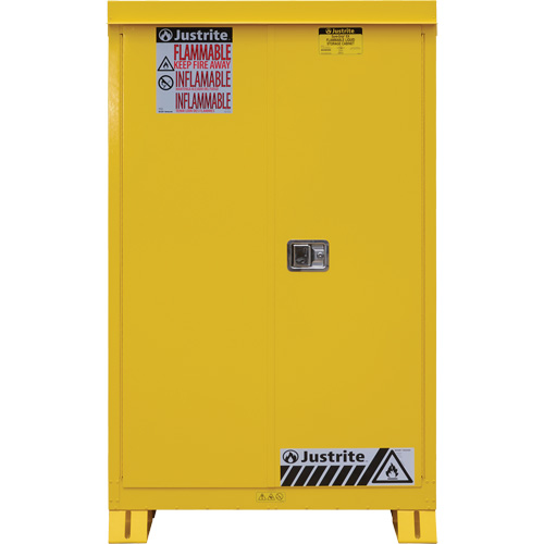 Armoire ext&eacute;rieure pour produits inflammables, 45 gal., 2 Porte(s), 43" La x 65" h x 18" p Les Fournitures Industrielles Méga