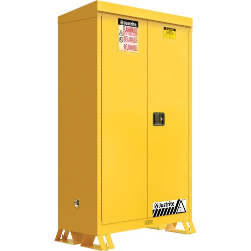 Armoire ext&eacute;rieure pour produits inflammables, 45 gal., 2 Porte(s), 43" La x 65" h x 18" p Les Fournitures Industrielles Méga