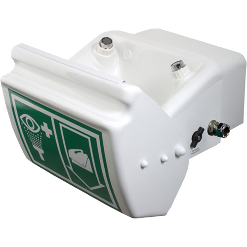 Eye/Face Wash, Wall-Mount Installation, Plastic Bowl Les Fournitures Industrielles Méga