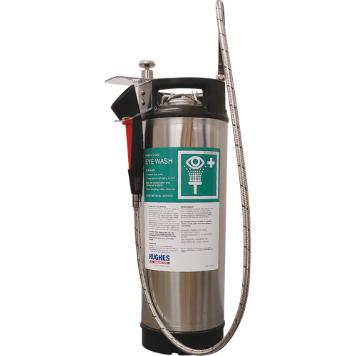 Douche d'urgence ind&eacute;pendante et portable, Pressuris&eacute;, Capacit&eacute; 4 gal., Conformit&eacute; Aucune Les Fournitures Industrielles Méga