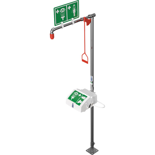 Douche combin&eacute;e avec cuvette ferm&eacute;e en ABS et entr&eacute;e inf&eacute;rieure, Socle Les Fournitures Industrielles Méga