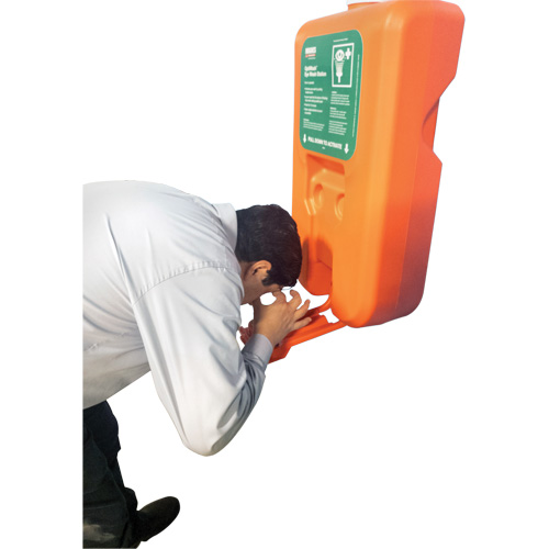 Portable Self-Contained Eyewash Station, Gravity-Fed, 10 gal. Capacity, Meets ANSI Z358.1 Les Fournitures Industrielles Méga