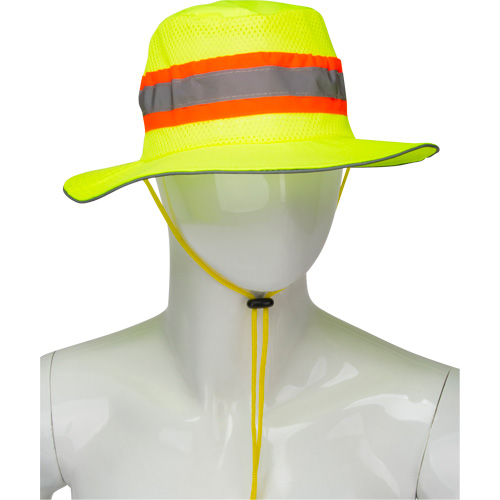 Chapeau de p&ecirc;cheur &agrave; refroidissement par &eacute;vaporation, Lime haute visibilit&eacute; Les Fournitures Industrielles Méga