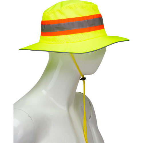 Chapeau de p&ecirc;cheur &agrave; refroidissement par &eacute;vaporation, Lime haute visibilit&eacute; Les Fournitures Industrielles Méga