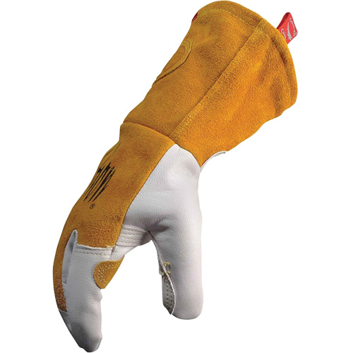 Caiman&reg; Premium TIG/MIG Welder's Gloves with FR Insulated Split Cowhide Back, Grain Goatskin, Size X-Large Les Fournitures Industrielles Méga