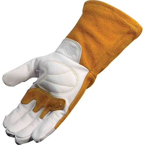 Caiman&reg; Premium TIG/MIG Welder's Gloves with FR Insulated Split Cowhide Back, Grain Goatskin, Size X-Large Les Fournitures Industrielles Méga