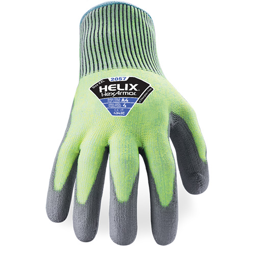 Gants r&eacute;sistant &agrave; la coupe & l'abrasion Helix 2057, Taille 6/T-petit, Calibre 13, Rev&ecirc;tement Polyur&eacute;thane, Enveloppe en PEHP, ASTM ANSI niveau A4/EN 388 niveau C Les Fournitures Industrielles Méga