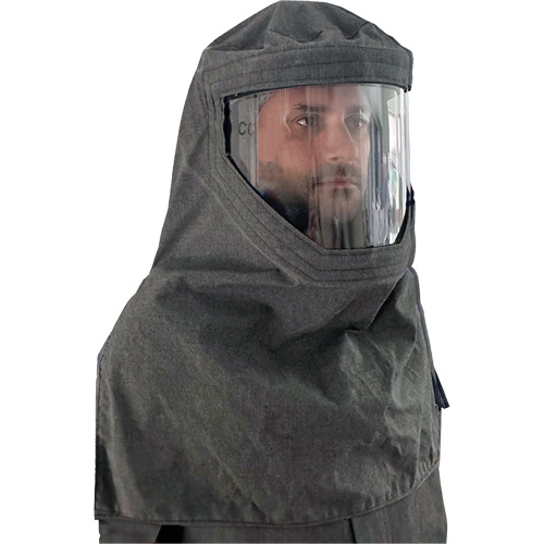 CoreMAX FR Chemical Splash Hood, Grey Les Fournitures Industrielles Méga