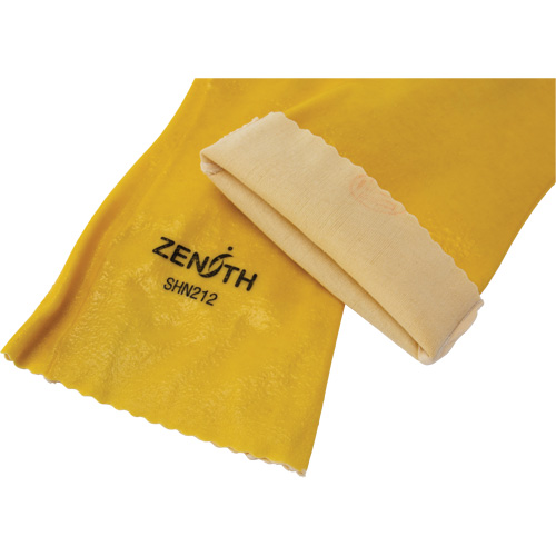 Gants &agrave; fini rugueux et r&eacute;sistants aux produits chimiques, Taille 9, 14" lo, PVC, Doublure en Interlock, 47-mil Les Fournitures Industrielles Méga