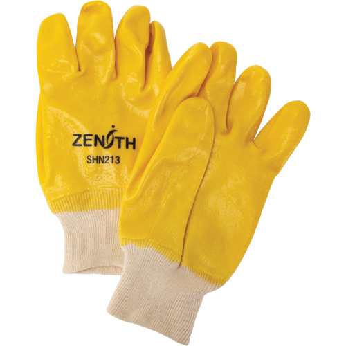 Gants &agrave; fini rugueux et r&eacute;sistants aux produits chimiques, Taille 9, 10" lo, PVC, Doublure en Interlock, 47-mil Les Fournitures Industrielles Méga