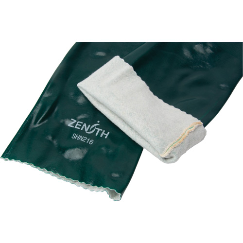 Gants verts &agrave; double enduit, 18" lo, PVC, Doublure en Jersey de coton, 70 mils Les Fournitures Industrielles Méga