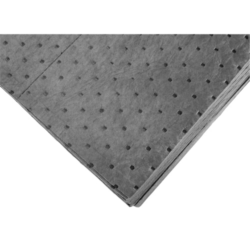 Bonded Sorbent Pads, Universal, 15" x 19", 8 gal. Absorbancy Les Fournitures Industrielles Méga