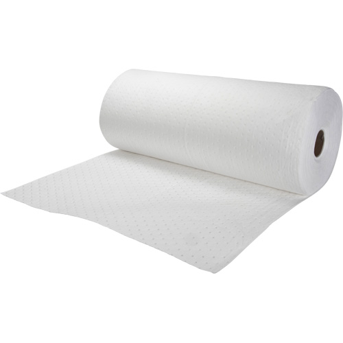 Rouleaux absorbants li&eacute;es, Poids moyen, 150' lo x 30" la, Absorption 20 gal. Les Fournitures Industrielles Méga