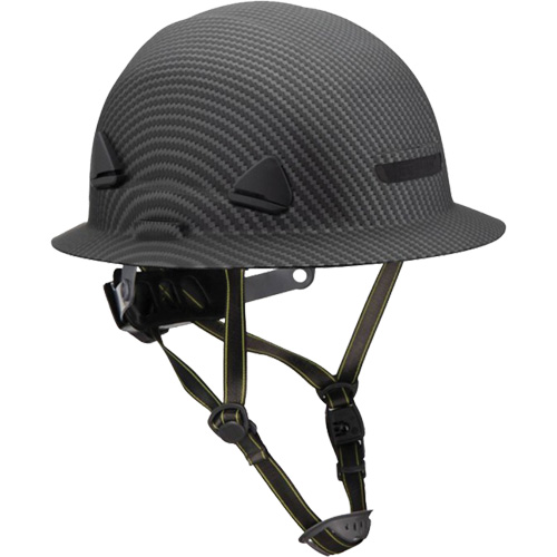 Casque Fibre Metal de style escalade avec bordure compl&egrave;te, R&eacute;pond aux normes CSA type 2, Suspension Rochet, Non ventil&eacute; Les Fournitures Industrielles Méga