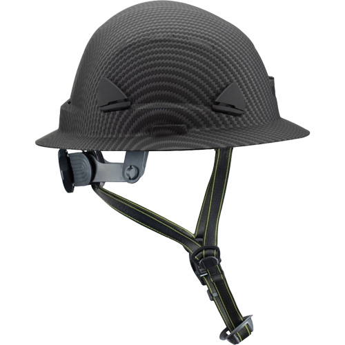 Casque Fibre Metal de style escalade avec bordure compl&egrave;te, R&eacute;pond aux normes CSA type 2, Suspension Rochet, Non ventil&eacute; Les Fournitures Industrielles Méga