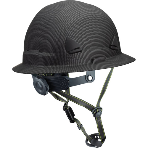 Casque Fibre Metal de style escalade avec bordure compl&egrave;te, R&eacute;pond aux normes CSA type 2, Suspension Rochet, Non ventil&eacute; Les Fournitures Industrielles Méga