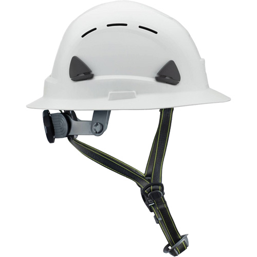Fibre Metal Climbing Style Helmet with Full Brim, Meets CSA Type 2, Ratchet Suspension, Vented Les Fournitures Industrielles Méga