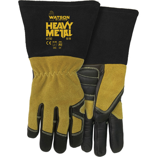 2782 Womans Fired Up MIG/Stick Welding Gloves, Grain Cowhide, Size Small Les Fournitures Industrielles Méga