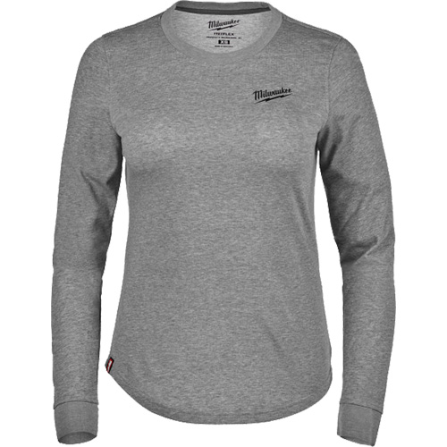 T-shirt hybride &agrave; manches longues FREEFLEX, Femmes, T-petit, Gris Les Fournitures Industrielles Méga