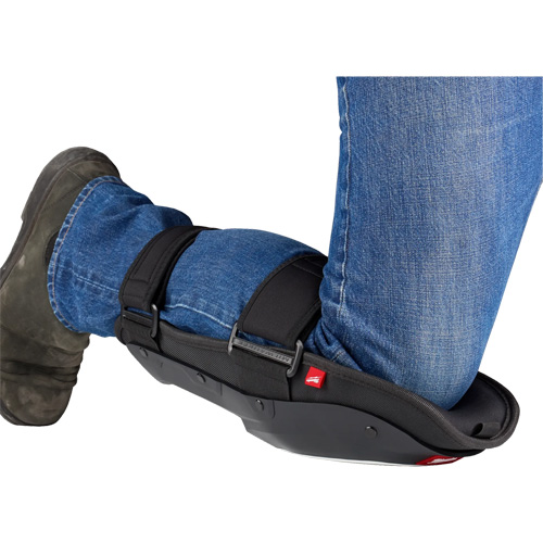 Dynamic Flooring Knee Pad, Hook and Loop Style, Plastic Caps, Foam Pads Les Fournitures Industrielles Méga