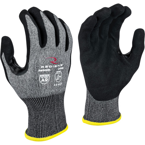 Gants enduits r&eacute;sistants &agrave; la coupe RWG589, Taille T-petit, Calibre 18, Rev&ecirc;tement Mousse de nitrile, Enveloppe en PEHP, ASTM ANSI niveau A9/EN 388 niveau F Les Fournitures Industrielles Méga