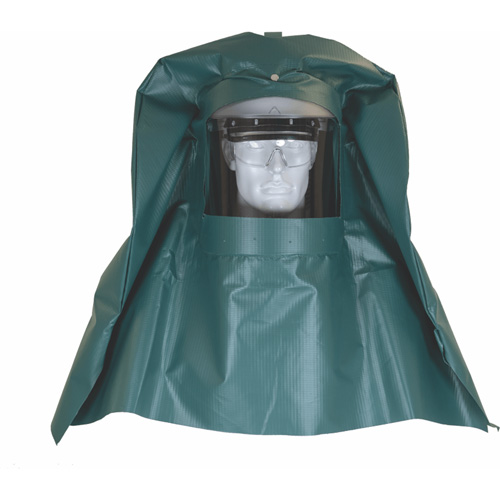 Chemical Splash Hood & Hard Cap with Chemical Resistant Face Shield Les Fournitures Industrielles Méga