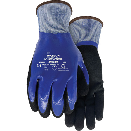 Gants Stealth Avenger 372, Petit, R&ecirc;vetement Nitrile, Calibre 15, Enveloppe en rPET Les Fournitures Industrielles Méga