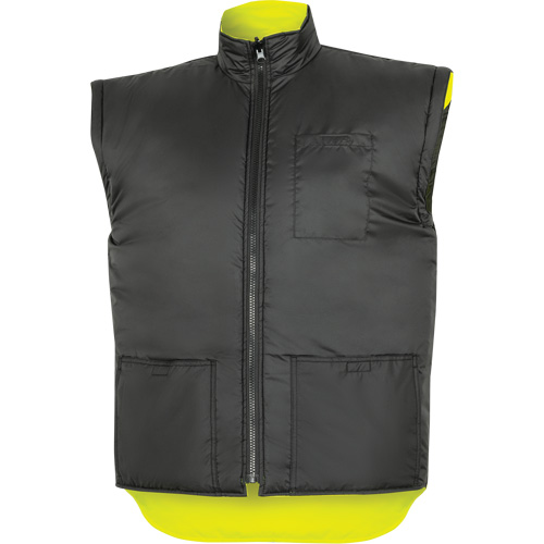 5057 Pioneer&reg; Yukon 7-in-1 Waterproof Winter Safety Parka, Polyester, Black/High Visibility Lime-Yellow, X-Small Les Fournitures Industrielles Méga