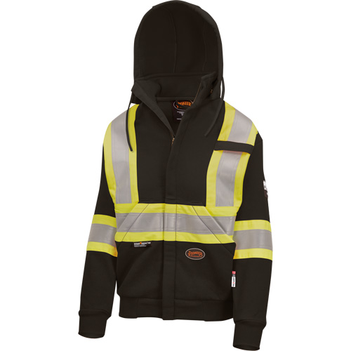 Heavyweight Safety Hoodie, Women's, X-Small, Black Les Fournitures Industrielles Méga